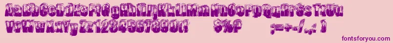 LendemainDeVeille Font – Purple Fonts on Pink Background