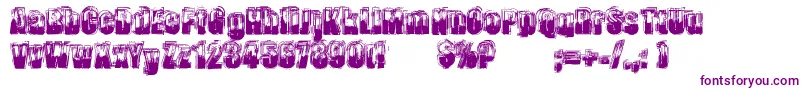 LendemainDeVeille-Schriftart – Violette Schriften auf weißem Hintergrund