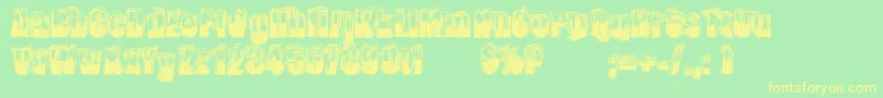 LendemainDeVeille Font – Yellow Fonts on Green Background