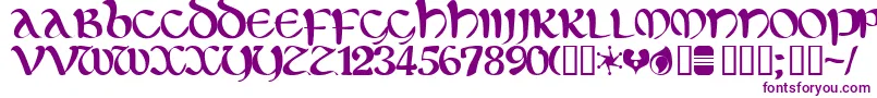 eltirg   Font – Purple Fonts on White Background