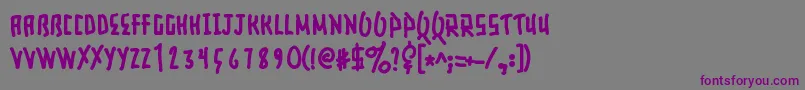 More about Elusive Font Elusive Font – Purple Fonts on Gray Background