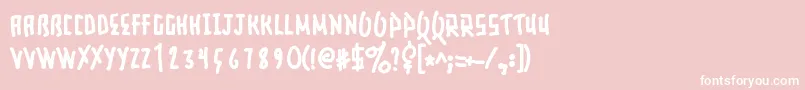 Шрифт Elusive – белые шрифты на розовом фоне
