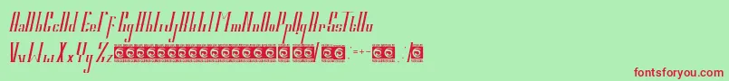 ELVINO PersonalUse Font – Red Fonts on Green Background