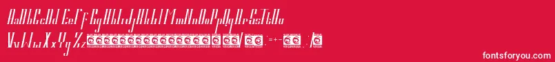 ELVINO PersonalUse Font – White Fonts on Red Background