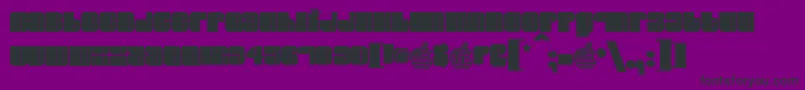 ELVIS   -Schriftart – Schwarze Schriften auf violettem Hintergrund