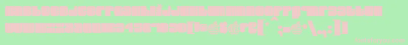 ELVIS    Font – Pink Fonts on Green Background