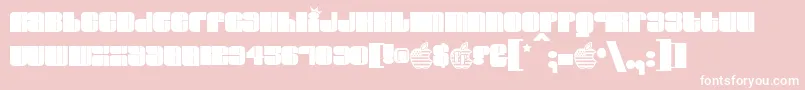 ELVIS    Font – White Fonts on Pink Background