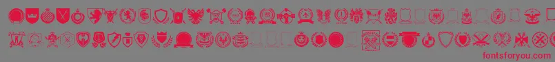 Lisätietoja Emblem vol1-fontista Emblem vol1-fontti – punaiset fontit harmaalla taustalla