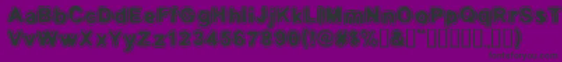 embri    Font – Black Fonts on Purple Background