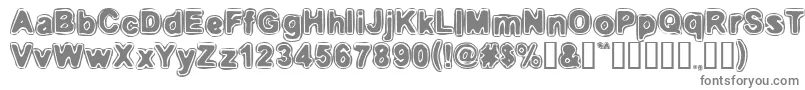 embri   -fontti – harmaat kirjasimet valkoisella taustalla