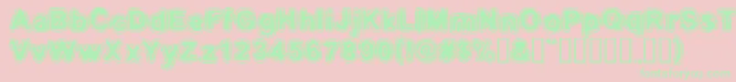 embri    Font – Green Fonts on Pink Background