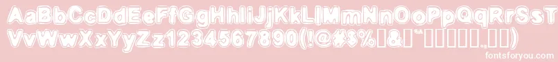 embri    Font – White Fonts on Pink Background