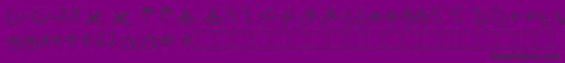 MageScript Font – Black Fonts on Purple Background