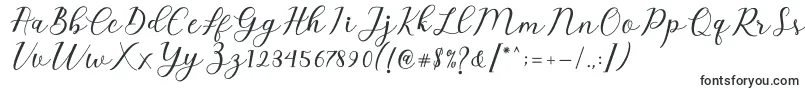 Czcionka Emeley Script – pisma ręczne