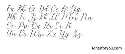 Przegląd czcionki Emeley Script