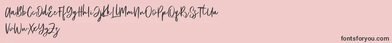 Emerisa Free Font – Black Fonts on Pink Background