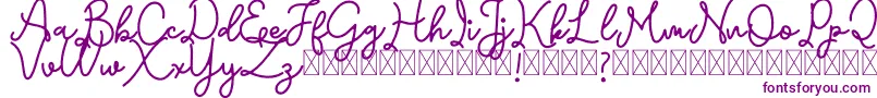 Emerttons-fontti – violetit fontit
