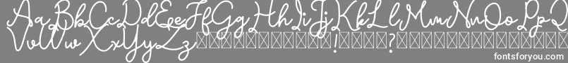Emerttons Font – White Fonts on Gray Background