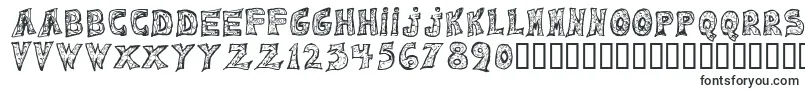 Czcionka Emilie Regular – czcionki z obrysem