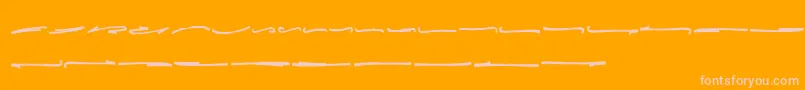 Emilly Stories Swash Font – Pink Fonts on Orange Background