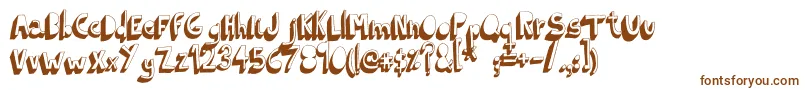 Шрифт IndietronicaBold – коричневые шрифты