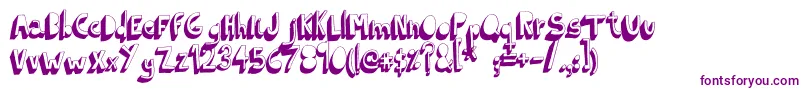 IndietronicaBold Font – Purple Fonts on White Background