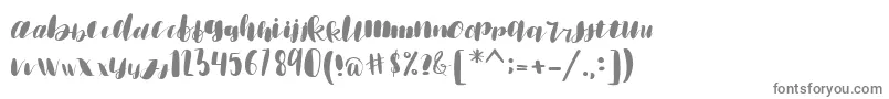 emisha Font – Gray Fonts on White Background