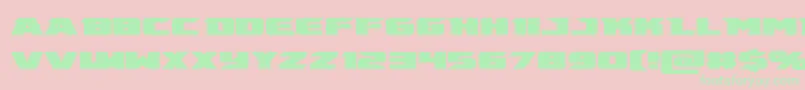 emissary Font – Green Fonts on Pink Background