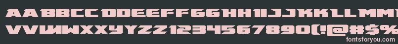 emissary Font – Pink Fonts on Black Background