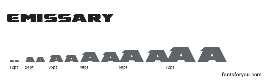Emissary (125941) Font Sizes