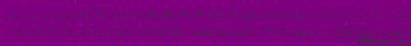 emissary3d Font – Black Fonts on Purple Background