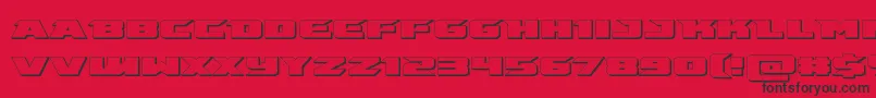 fuente emissary3d – Fuentes Negras Sobre Fondo Rojo
