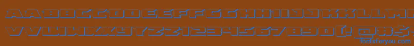 En savoir plus sur la police emissary3d Police emissary3d – polices bleues sur fond brun