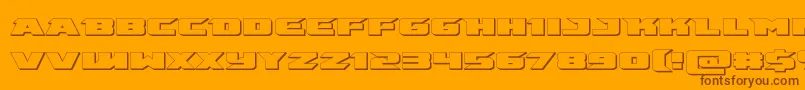 Подробнее о шрифте emissary3d Шрифт emissary3d – коричневые шрифты на оранжевом фоне