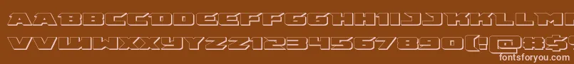 fuente emissary3d – Fuentes Rosadas Sobre Fondo Marrón