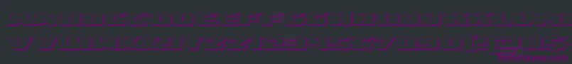 emissary3d Font – Purple Fonts on Black Background