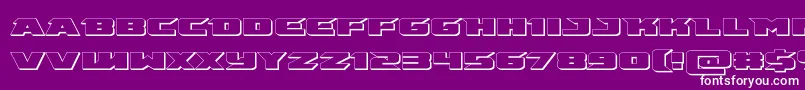 emissary3dフォントについての詳細 フォントemissary3d – 紫の背景に白い文字
