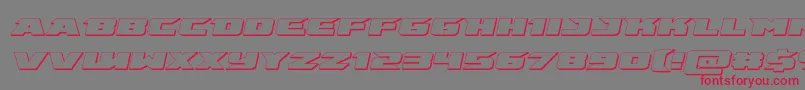 emissary3dital Font – Red Fonts on Gray Background