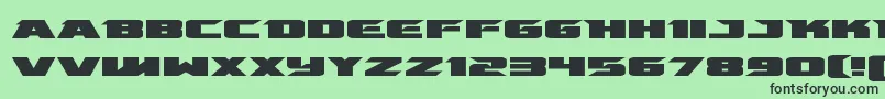 emissaryexpand Font – Black Fonts on Green Background