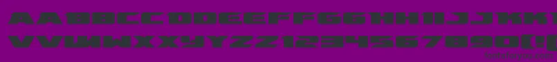 emissaryexpand-fontti – mustat fontit violetilla taustalla