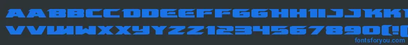 Шрифт emissaryexpand – синие шрифты на чёрном фоне