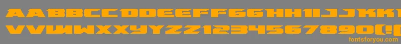 emissaryexpand Font – Orange Fonts on Gray Background