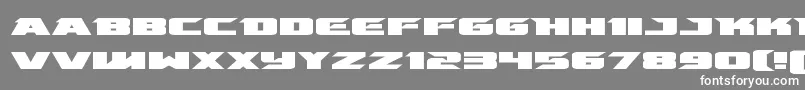 emissaryexpand Font – White Fonts on Gray Background