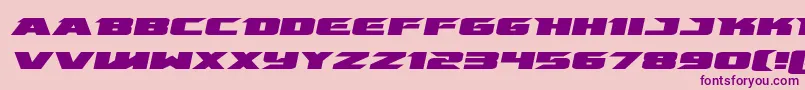 emissaryexpandital Font – Purple Fonts on Pink Background