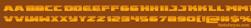 emissaryhalf Font – Orange Fonts on Brown Background