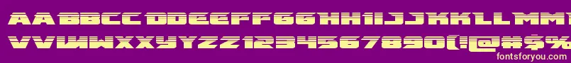 emissaryhalf Font – Yellow Fonts on Purple Background