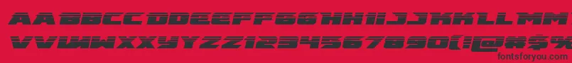 emissaryhalfital Font – Black Fonts on Red Background