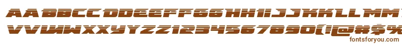 emissaryhalfital-fontti – ruskeat fontit valkoisella taustalla