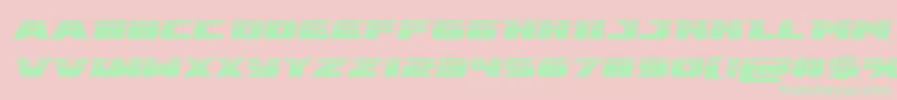 emissaryhalfital Font – Green Fonts on Pink Background