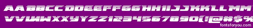 emissaryhalfital Font – White Fonts on Purple Background